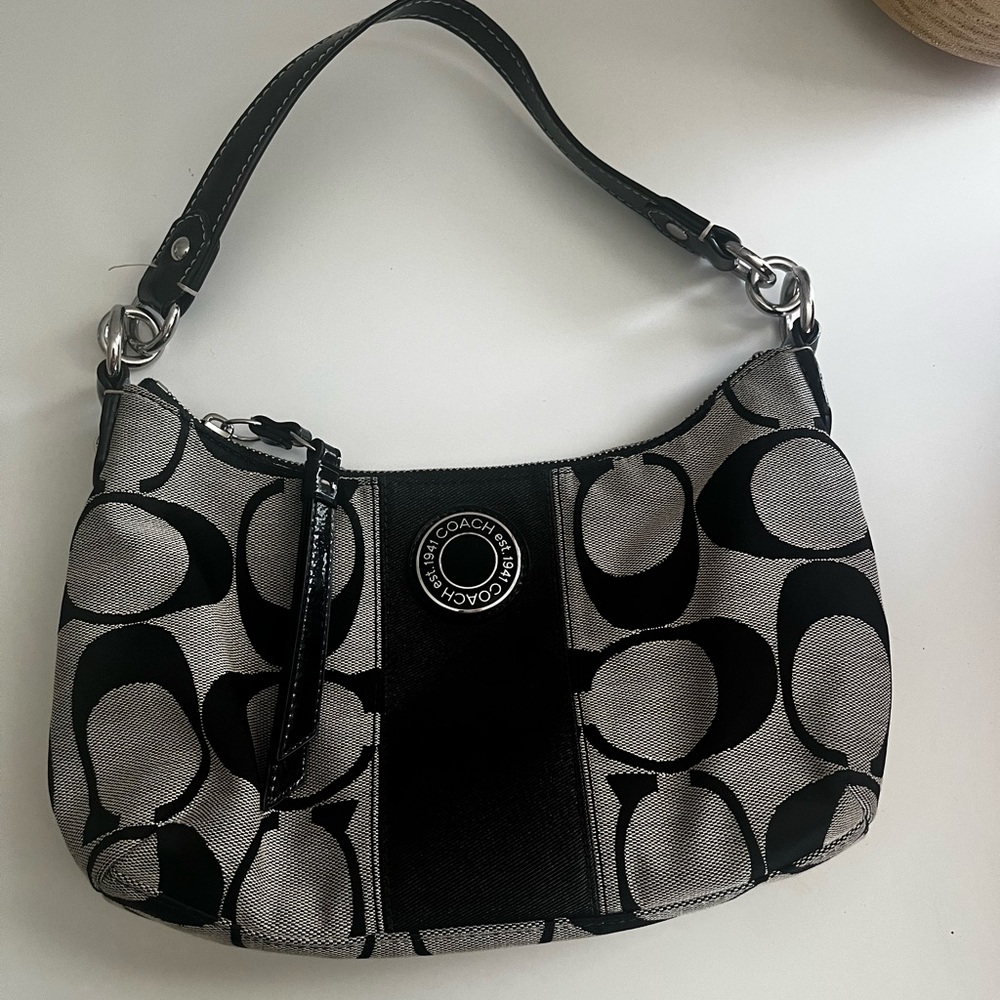 Coach Black and Gray Women's Bag